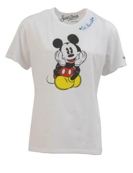 Camiseta EMILIE MICKEY SIT Blanco