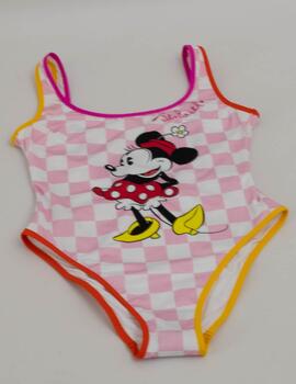 Bañador LORA STRING MINNIE Cuadros Rosa