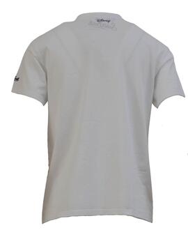 Camiseta EMILIE MICKEY STRIP Blanco