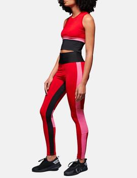 Legging B74776 Rojo-negro-fuxia