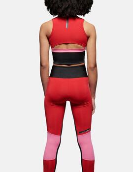 Legging B74776 Rojo-negro-fuxia