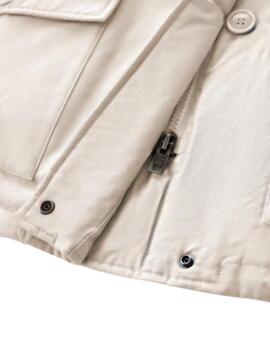 Parka CFWWOU0540FRUT0001 Crema