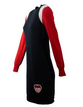 Vestido CF WS E15 90 X 0046 Negro-Rojo