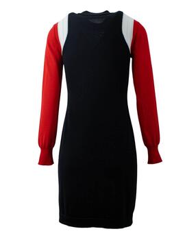 Vestido CF WS E15 90 X 0046 Negro-Rojo