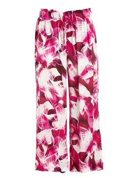 Pantalón D83566 Estampado Fucsia