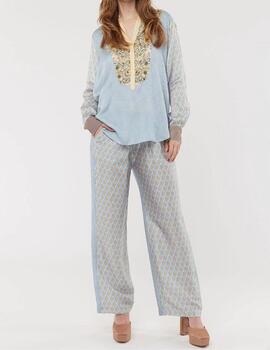 Camisa 223L31333 Rayas Azul