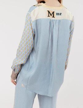 Camisa 223L31333 Rayas Azul