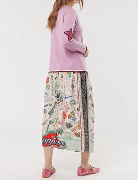Falda 223L60326 Estampado Graffiti