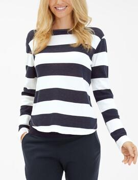 Jersey 820 20 005 Rayas Blanco/Marino