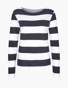 Jersey 820 20 005 Rayas Blanco/Marino