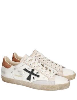 Deportivos STEVEND 6664 Blanco/Oro