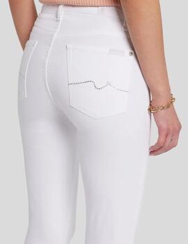 Pantalón HW SKINNY CROP Blanco