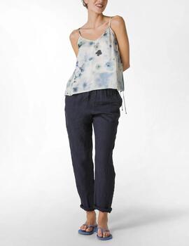 Top D02170 Estampado Azul