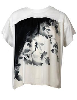 Camiseta 752989 Blanco estampada