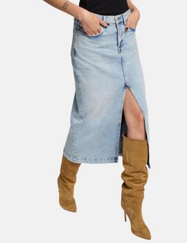 Falda AMBER SKIRT SAHARA Azul claro