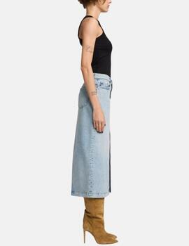 Falda AMBER SKIRT SAHARA Azul claro