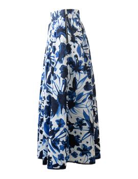Falda SWING Estampado Azul