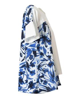 Camiseta CREATION estampado azul