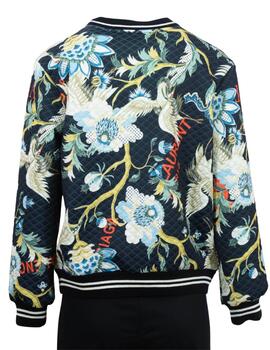 Sudadera BUS25747 Negro Estampado