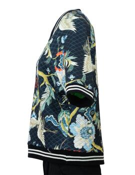Sudadera BUS25748 Negro Estampado