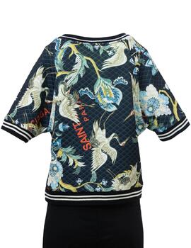 Sudadera BUS25748 Negro Estampado