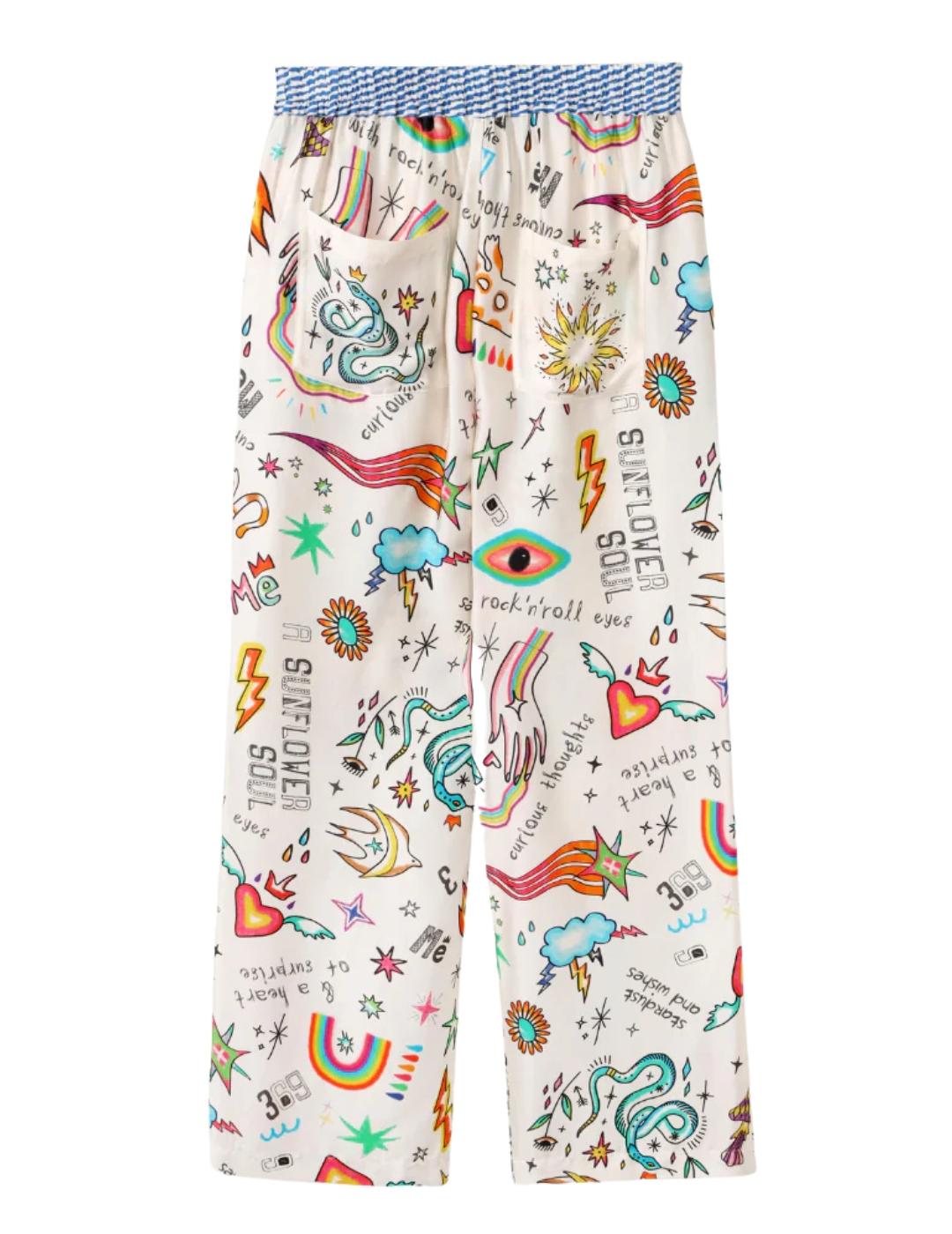 Pantalón 125L15802 Estampado