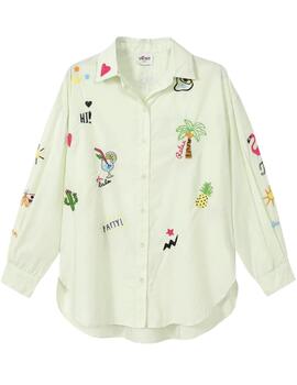 Camisa 125L31393 Verde agua