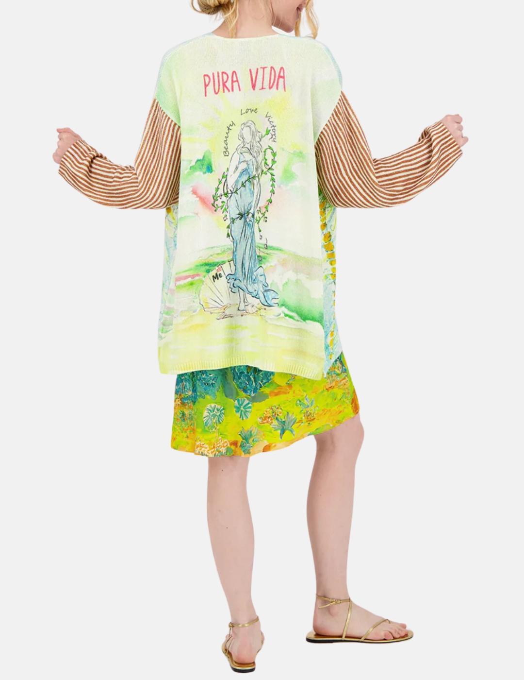 Chaqueta 125S91209  Estampado Verde