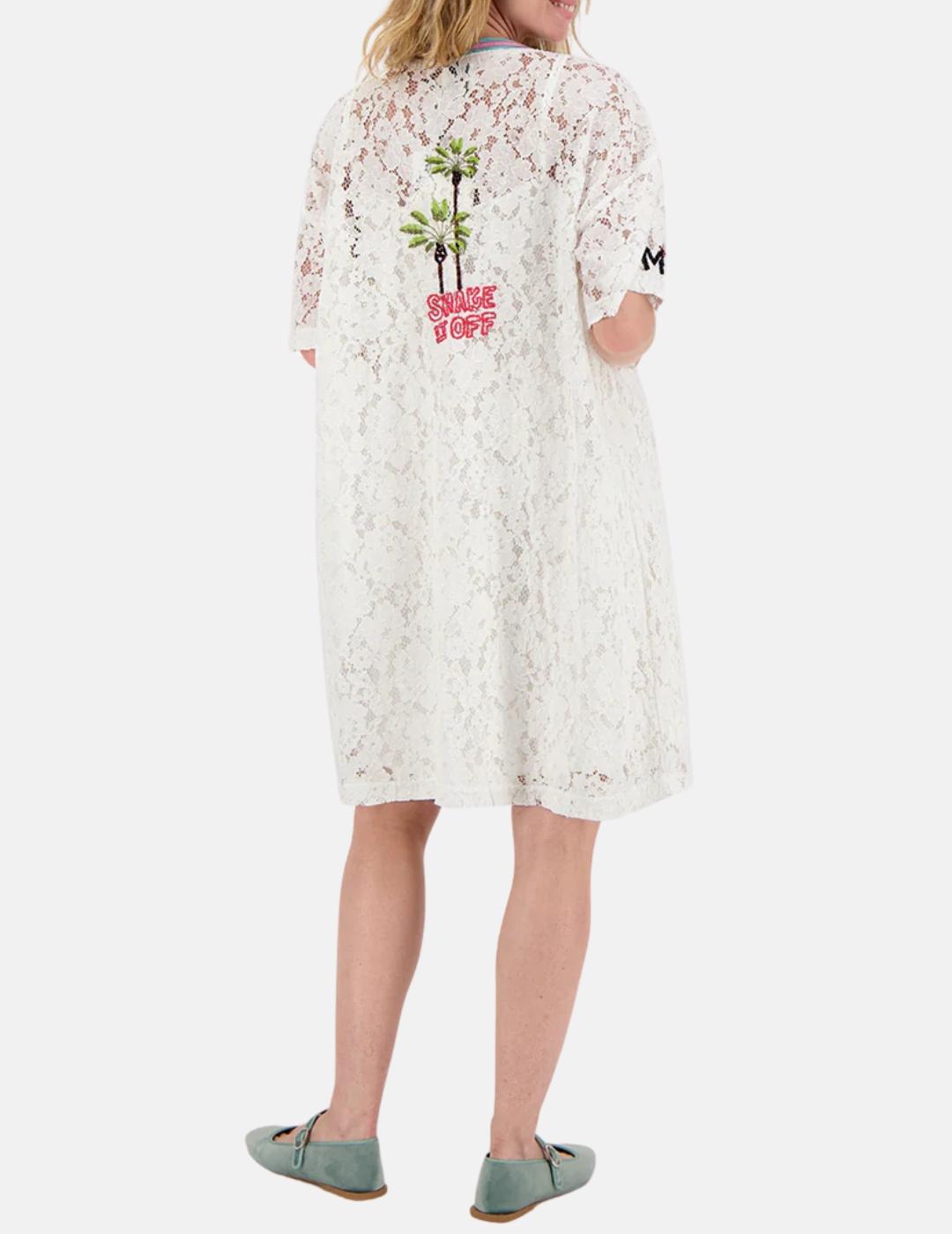 Vestido 125L70837  Blanco estampado