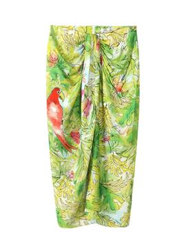 Falda 125L60369  Estampado Verde