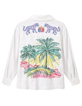 Chaqueta 125L50326  Blanco estampado