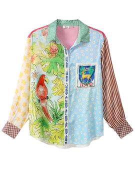 Camisa 125L31200  Estampado Verde