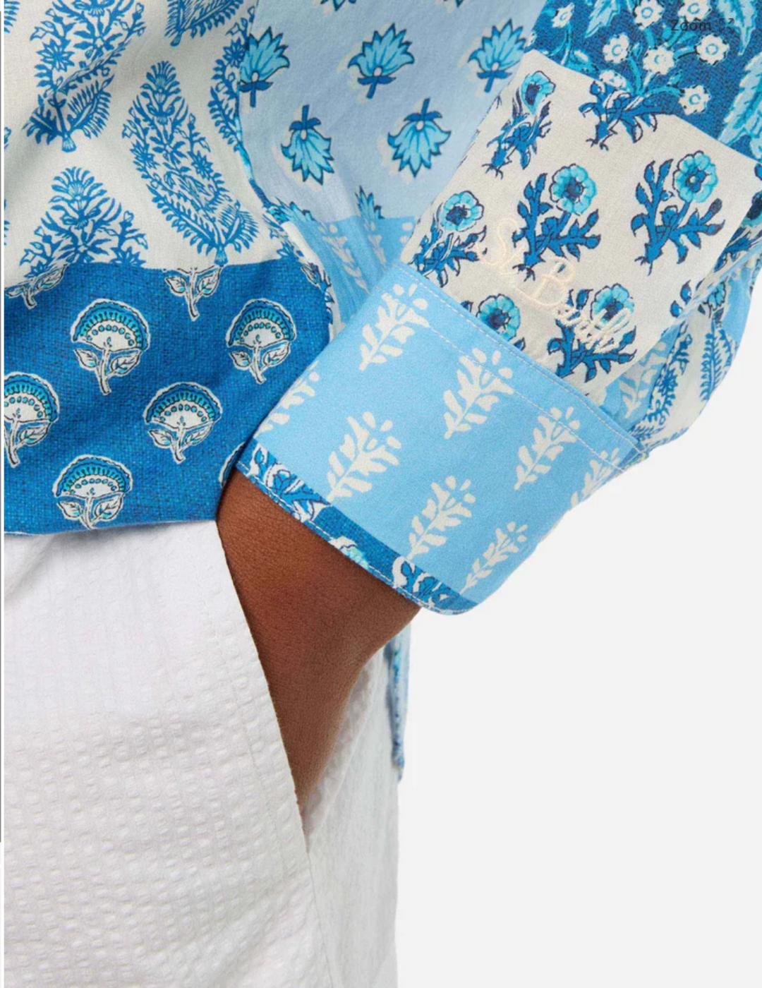 Camisa BRIG001 00380H Estampado azul