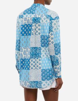 Camisa BRIG001 00380H Estampado azul