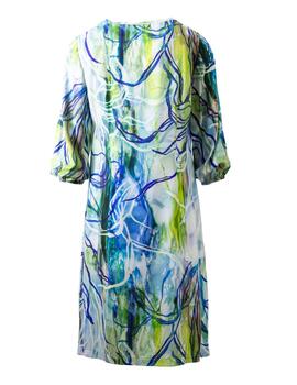 Vestido 902 ALGA Estampado Azul