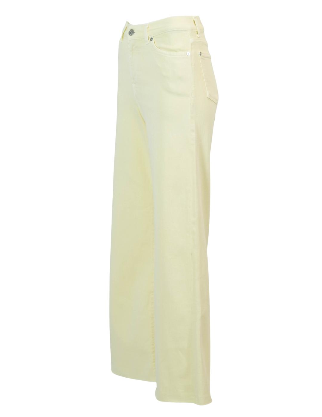 Pantalón LOTTA CROPPED LEFT Amarillo