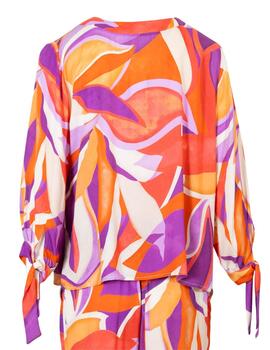 Blusa 109 VESTAL Estampado morado