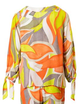 Blusa 109 VESTAL Estampado naranja