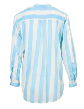 Camisa BRIG001  04188H Rayas Turquesa