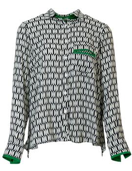 Camisa 107 ESCACS Blanco/Negro