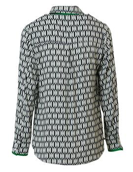 Camisa 107 ESCACS Blanco/Negro