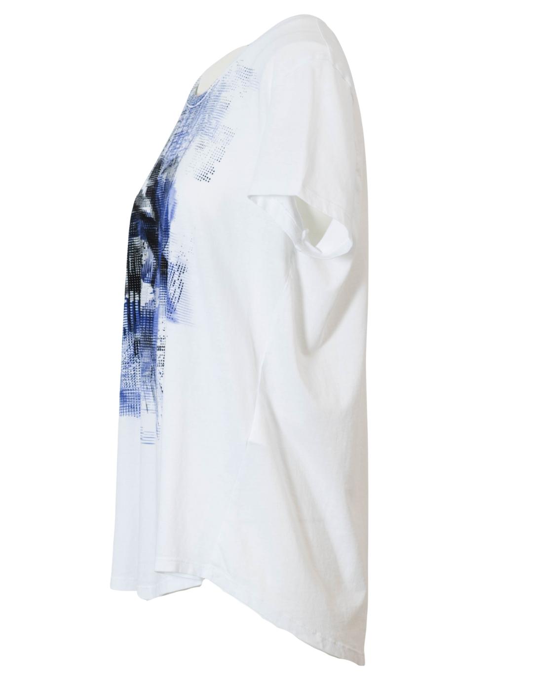 Camiseta D22812 Estampado azul