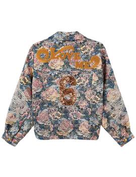 Chaqueta 225L50365 Flores Mostaza