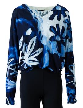 Jersey CECILIA Azul estampado