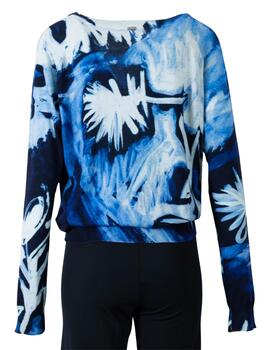 Jersey CECILIA Azul estampado