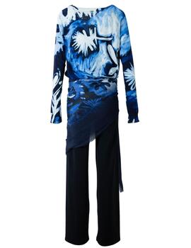 Foulard FITZ Estampado azul