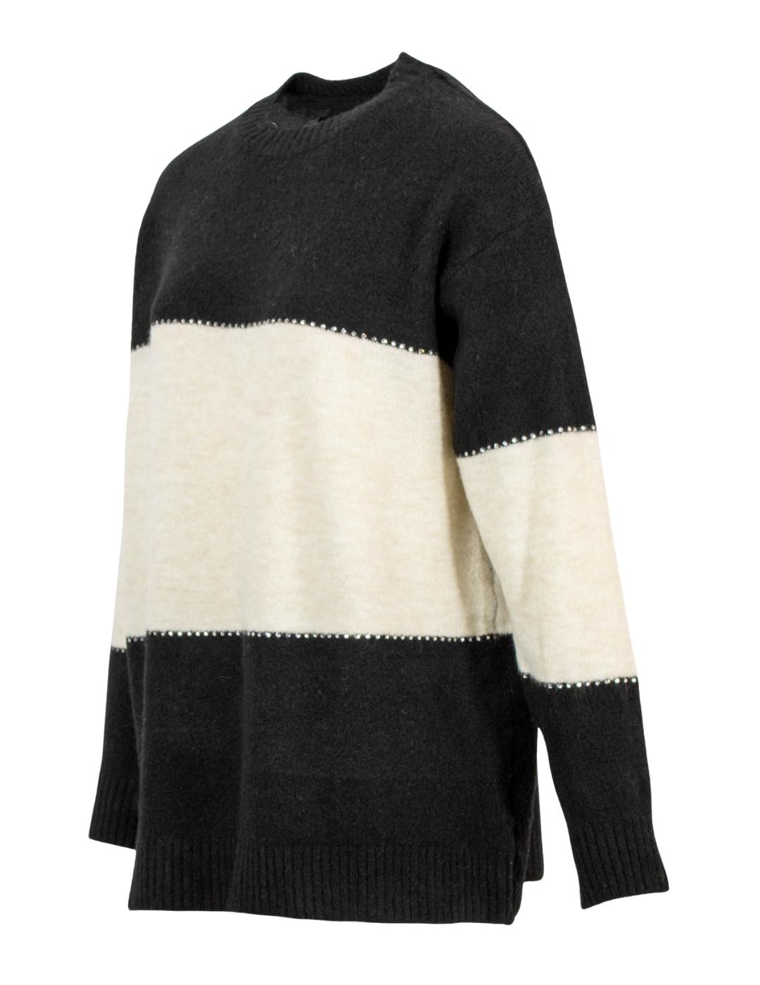 Jersey BUW25126 Negro/Beige