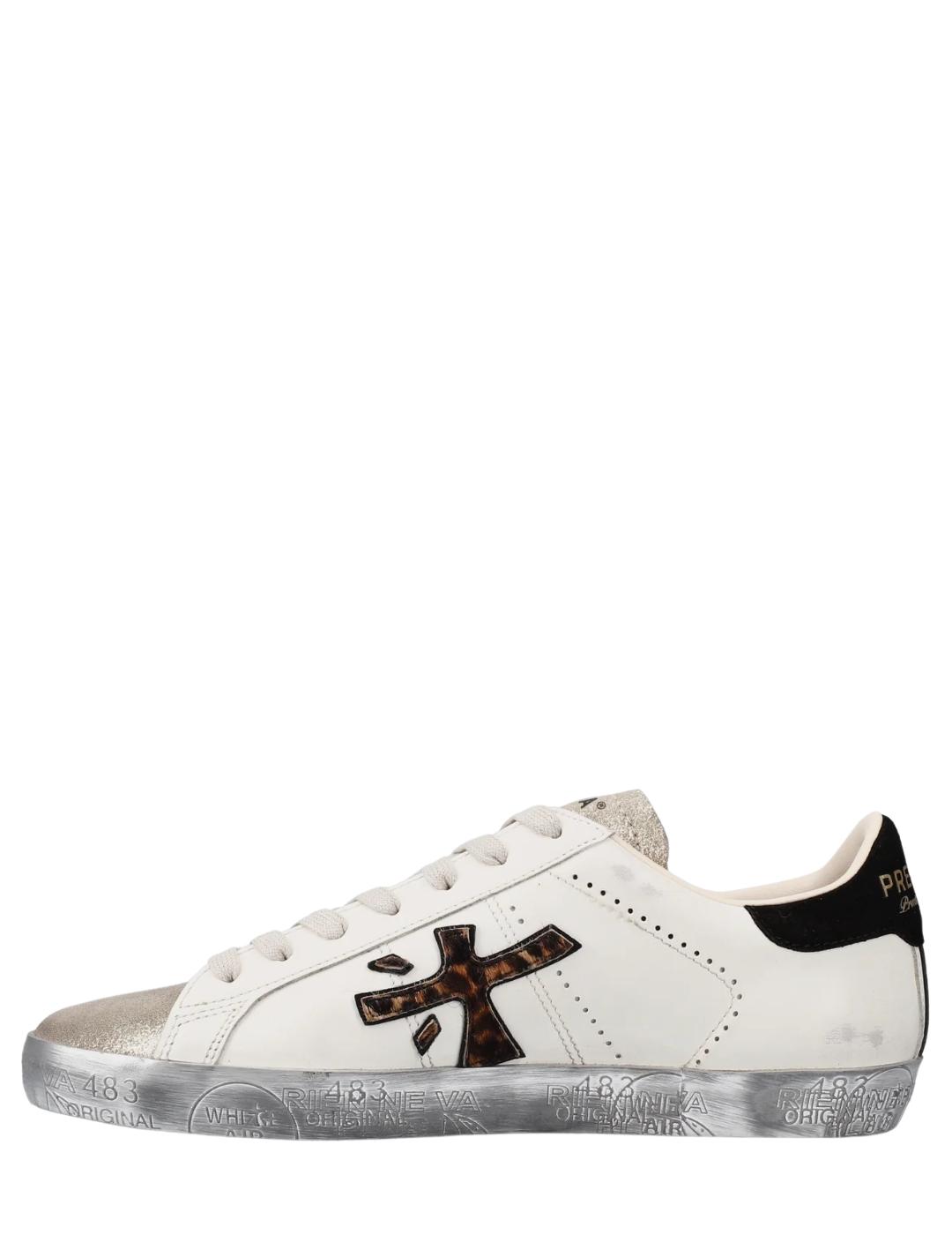 Deportivos STEVEND 7605 Blanco/ Dorado