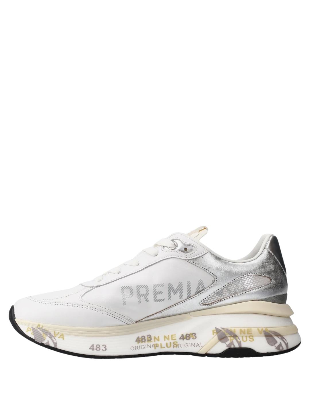 Deportivos MOERUND 7798 Blanco/Plata