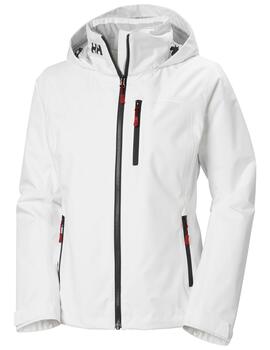 Parka W CREW HOODED MID Blanco
